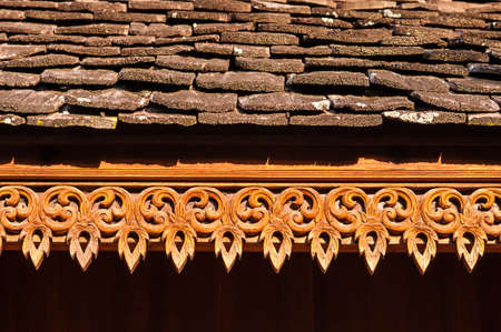 closeup gable in thaistyleの写真素材