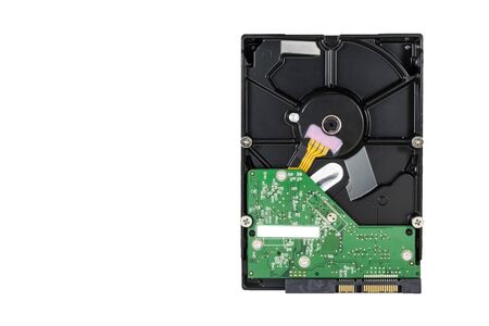 Hard Disk SATA Type on white background