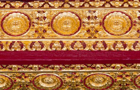Designs of the temple gate in Wat Thailandの写真素材