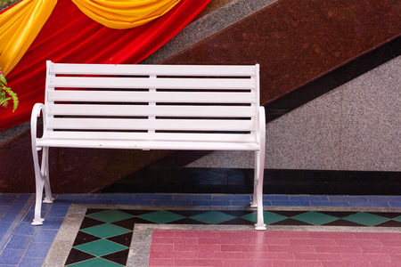 The white chair in the china templeの写真素材