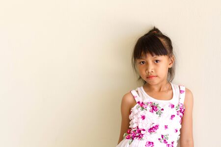 Asian girl kid - Close upの写真素材