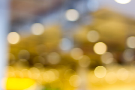 abstract background blue bokeh circles for Christmas backgroundの写真素材