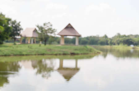 Blurred background : Idyllic scenery of sky and riverの写真素材