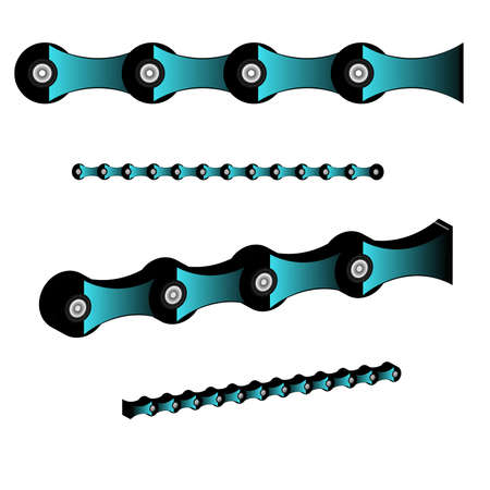 Illustration of an isolated white chain iconのイラスト素材