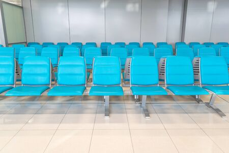 Seat in the airport interior in asianの写真素材