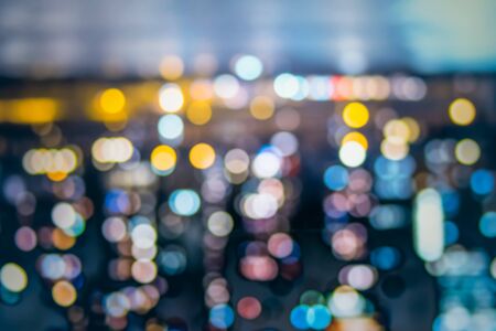 Abstract blurry background bokeh circles for Happy New Year and Christmas backgroundの写真素材