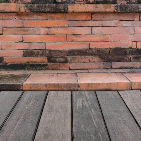 Wood shelf for background. Background for product display concept.の写真素材