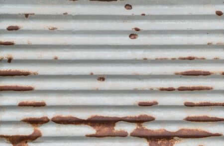 Old grunge zinc corrugated surface for texture background.の写真素材