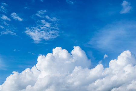 Beautiful of blue sky with white cloud for texture background. Concept idea background.の写真素材