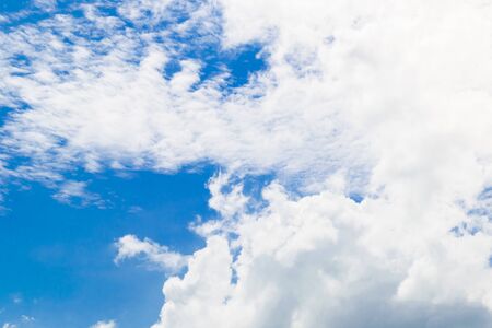 Beautiful of blue sky with white cloud for texture background. Concept idea background.