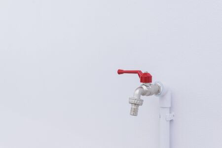 Plumbing Valves and pipe. Concept Construction.の写真素材