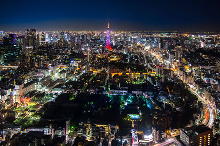 Tokyo city viewのeditorial素材