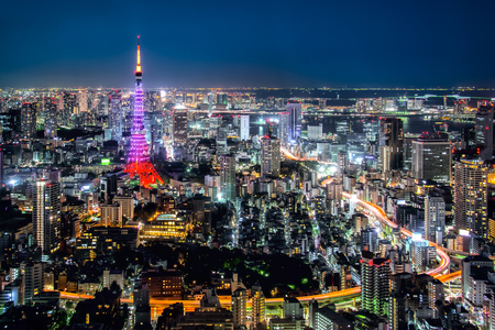 Tokyo city viewのeditorial素材