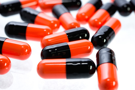 Many colorful pills の写真素材