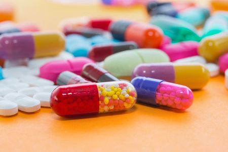 Various of  colorful pills 