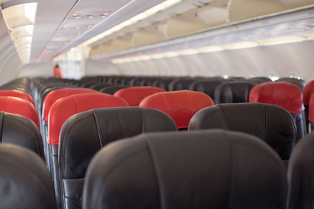 airplane wait for passengerの写真素材