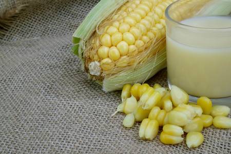 Sweet corn milkの写真素材