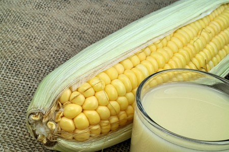 Sweet corn milkの写真素材