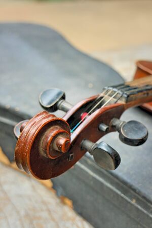 violin in vintage style