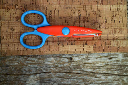 Scissors cut paperの写真素材