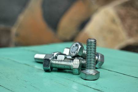 nut arrange as a heart on wood backgroundの写真素材