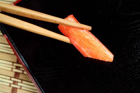 Japanese Cuisine - Stick crab sashimiの写真素材