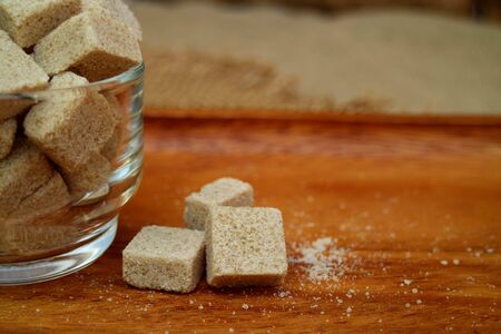 Natural Sugar cubesの写真素材