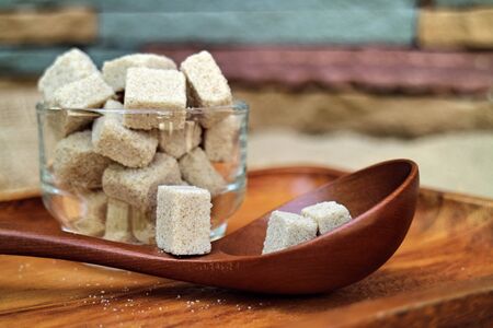 Natural Sugar cubesの写真素材