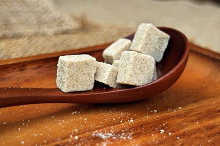 Natural Sugar cubesの写真素材