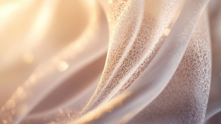 Close-up of a frosted glass texture with soft, diffused light creating an ethereal and dreamy appearance.の素材