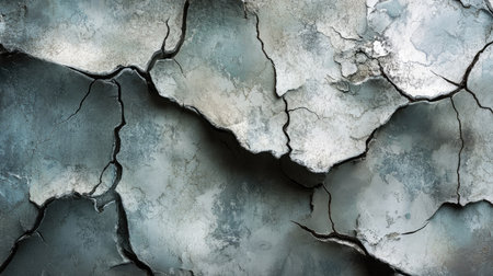 3D wallpaper with a cracked surface effect, combining realism and abstract elements for a unique lookの素材