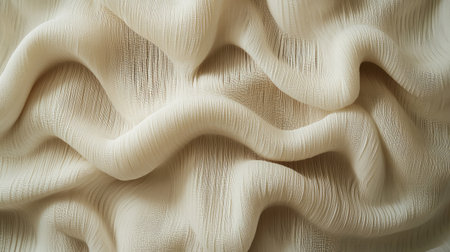 3D wallpaper with an organic texture resembling woven fabric, adding warmth and depth to the spaceの素材