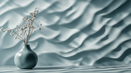 3D wallpaper with a soft, organic texture resembling rippling fabric or water, evoking fluidity and motionの素材
