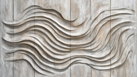 A textured 3D wallpaper with a wood panel effect, showcasing natural patterns and grains for a rustic lookの素材