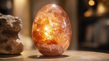 A radiant sunstone with shimmering reflections, perfect for brightening up lifestyle collectionsの素材