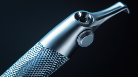 A close-up shot of advanced dental air scaler instruments for professional use.の素材