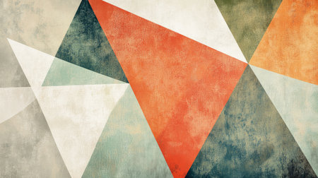 Geometric line background featuring triangle-based patterns, isolated on a neutral backdrop.の素材