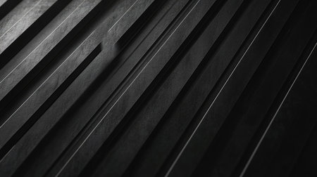 Minimalist line background with thin, scattered parallel lines creating a sense of depth.の素材