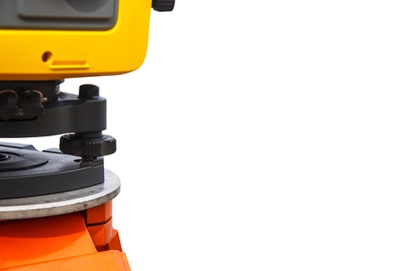 The total station  The geodetic and topography measuring toolの写真素材