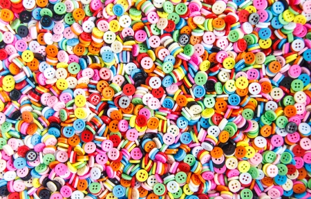 Colorful buttons,  Colorful  Clasperの写真素材