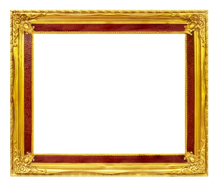 Vintage golden frame with blank spaceの写真素材