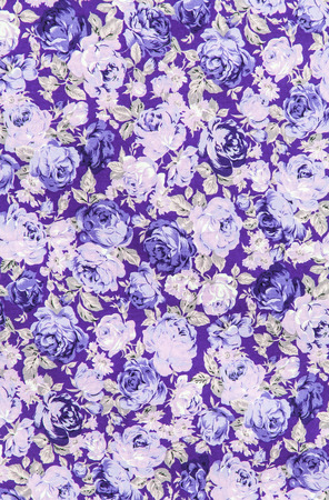 Rose bouquet design Seamless pattern on fabric as backgroundの写真素材