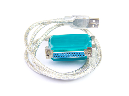 parallel and usb  portの写真素材