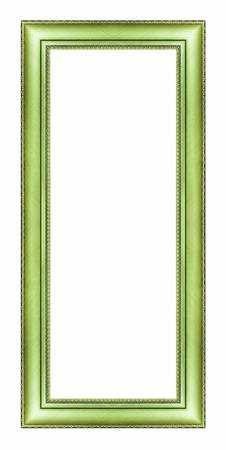 Vintage green frame with blank space, with clipping pathの写真素材