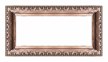 Vintage golden frame with blank space.の写真素材