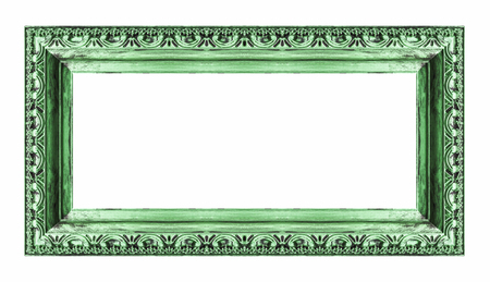 Vintage green frame with blank space.の写真素材