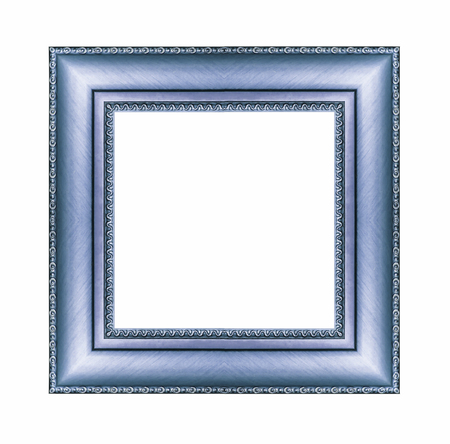 Vintage blue frame with blank spaceの写真素材