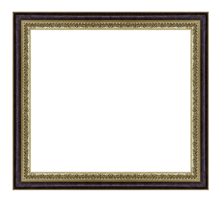 Vintage gold frame with blank space の写真素材