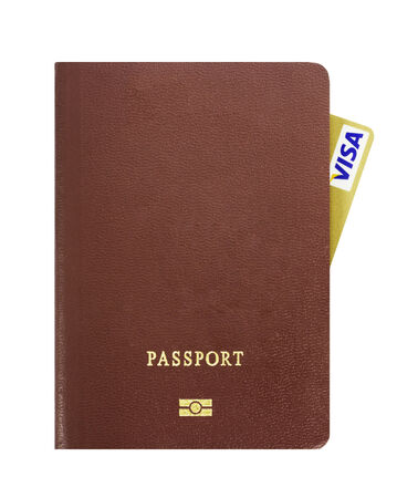 credit cards on white backgroundの写真素材
