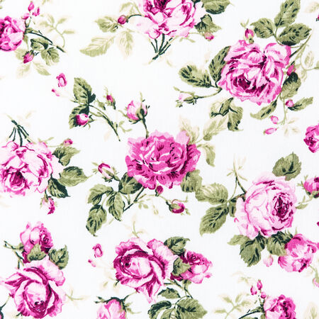 Rose bouquet design Seamless pattern on fabric as backgroundの写真素材